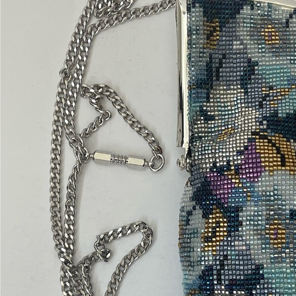 Vintage NWOT Beaded Mesh Metal Chain Handbag Purse - Picture 6 of 7